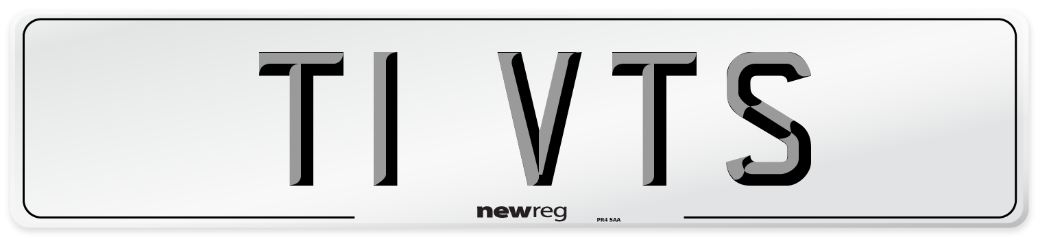 T1 VTS Number Plate from New Reg